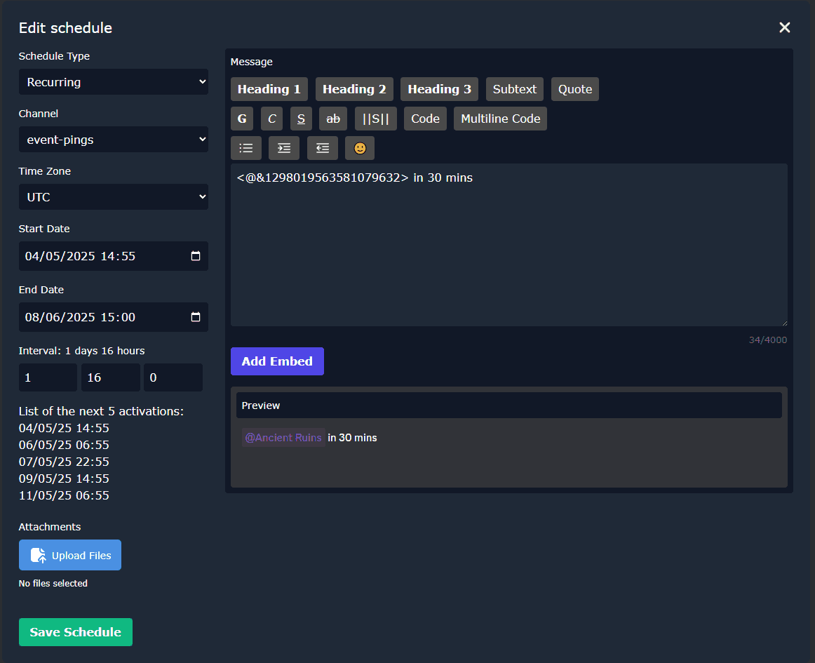Discord Auto Sendmessage Discord Reminder: schedule automatic messages with MsgPlanner - Message ...